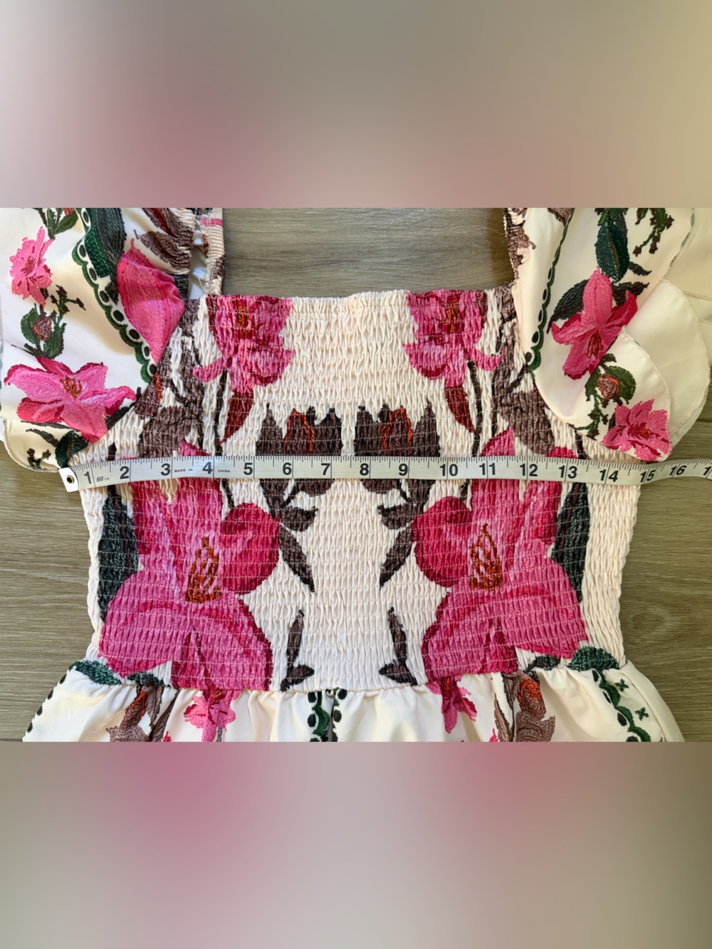 SHEIN Elenzga Floral Print Maxi Dress EUC - Picture 5 of 9